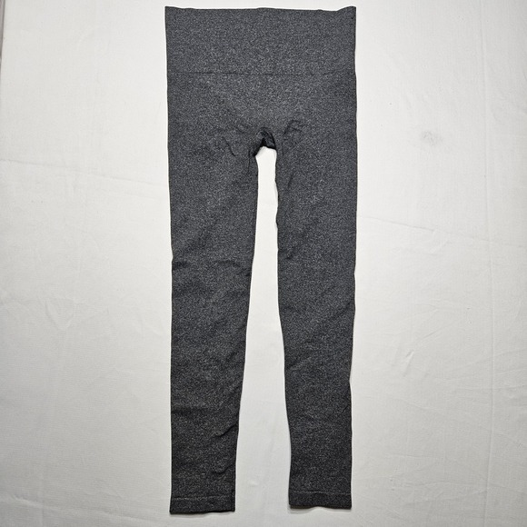 SPANX Pants - Spanx Womens High Waisted Seamless Leggings Heather Charcoal Gray Size Medium